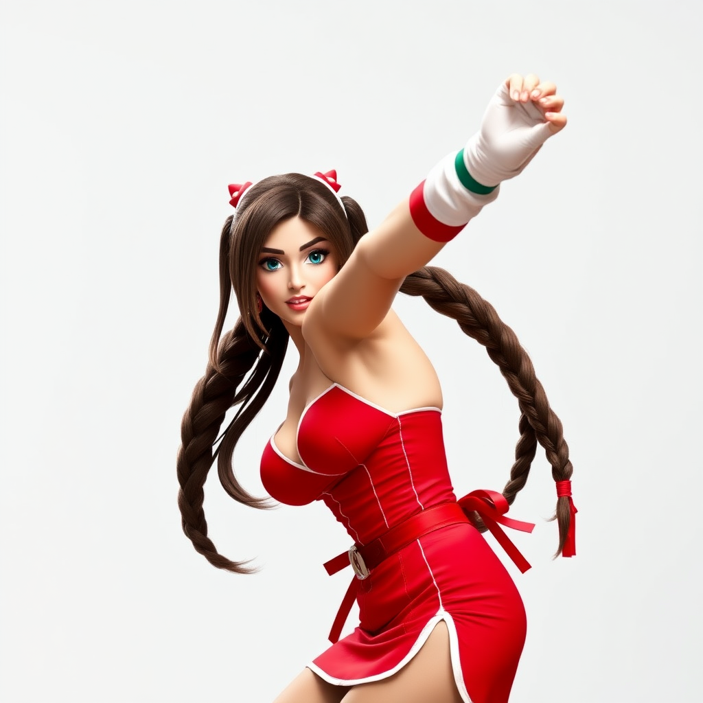 Mai Shiranui classic fighting pose. HD DSLR Photo