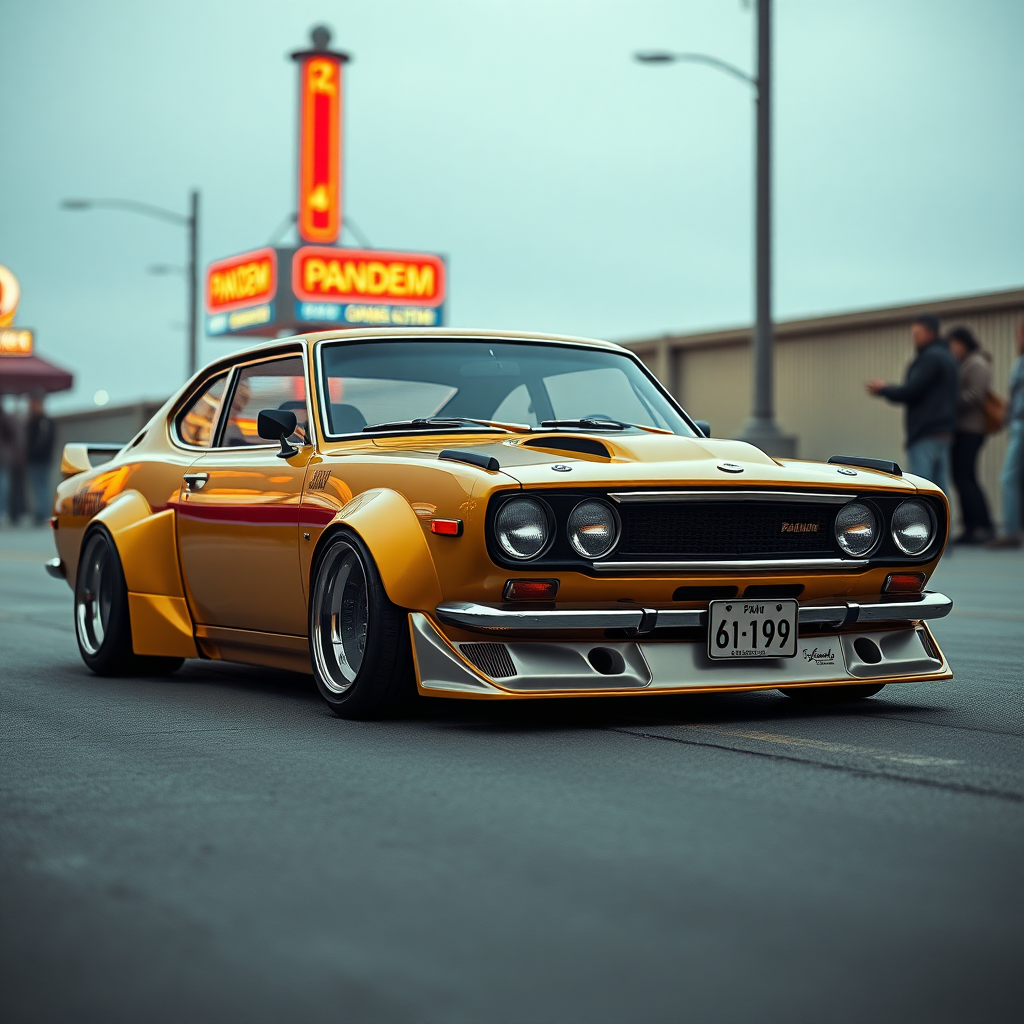 PANDEM DATSUN 620 WIDE BODY KIT in cyberpunk