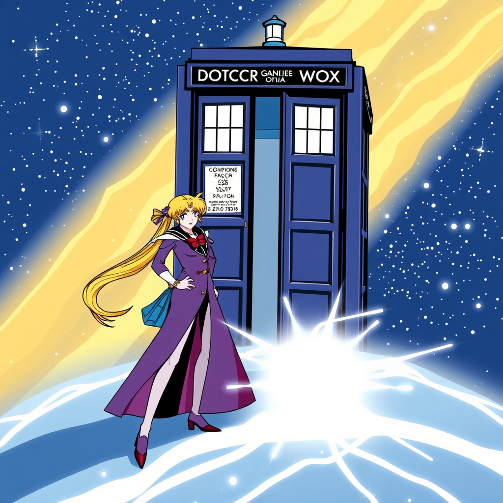 Doctor Who in the style of Sailor Moon