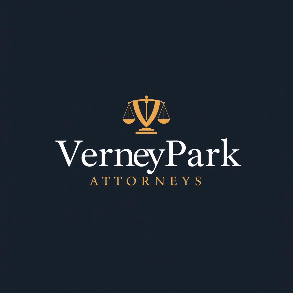 To design a captivating logo for "VerneyPark Attorneys," the focus should be on creating a visual identity that reflects professionalism, trust, and sophistication. The logo should embody the qualities of a reputable law firm while conveying a sense of strength, reliability, and elegance.

Consider incorporating symbols that evoke the legal field, such as a balanced scale or a shield, subtly integrated to represent justice and protection. The typography should be sleek, modern, and refined, with a font that communicates both authority and approachability. A neutral or classic color palette—perhaps deep navy, rich gray, or a muted gold—can add to the sense of prestige and timelessness.

"VerneyPark" can stand out as a unified wordmark, with "Attorneys" placed below or beside it in a complementary but slightly understated font, allowing the firm’s name to take center stage. The overall design should strike a balance between tradition and contemporary style, ensuring it feels modern yet established, instilling confidence in clients and partners alike.