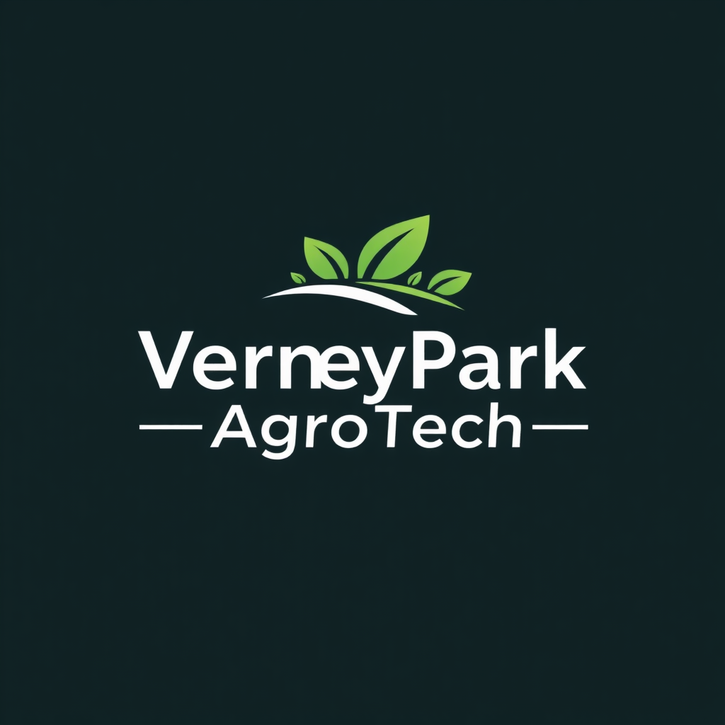 To create a visually striking and memorable logo for "VerneyPark-AgroTech," the design should reflect innovation, sustainability, and the forward-thinking nature of agricultural technology. The logo should evoke a sense of growth, connection with nature, and cutting-edge solutions.

Incorporating natural elements like leaves, crops, or a subtle depiction of the earth can symbolize the agricultural focus, while sleek, modern lines or abstract shapes can highlight the technology aspect. The typography should be clean and contemporary, with "VerneyPark" standing strong and distinguished, while "AgroTech" can be presented in a way that reflects innovation—perhaps with a futuristic font or stylized design.

A color palette inspired by nature, such as earthy greens, blues, or rich browns, can create a connection to the agricultural world, balanced with a hint of metallic or tech-inspired hues to convey modernity and innovation. The overall logo should merge the concepts of tradition and technology, representing VerneyPark-AgroTech’s role in revolutionizing agriculture while staying rooted in the environment.