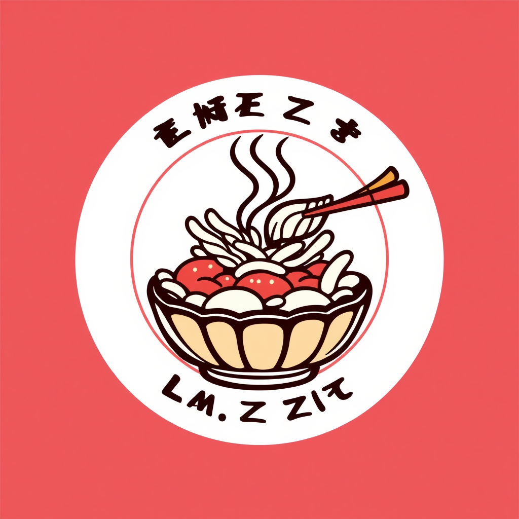 Draw the logo for the Chinese Laozi fast food restaurant.