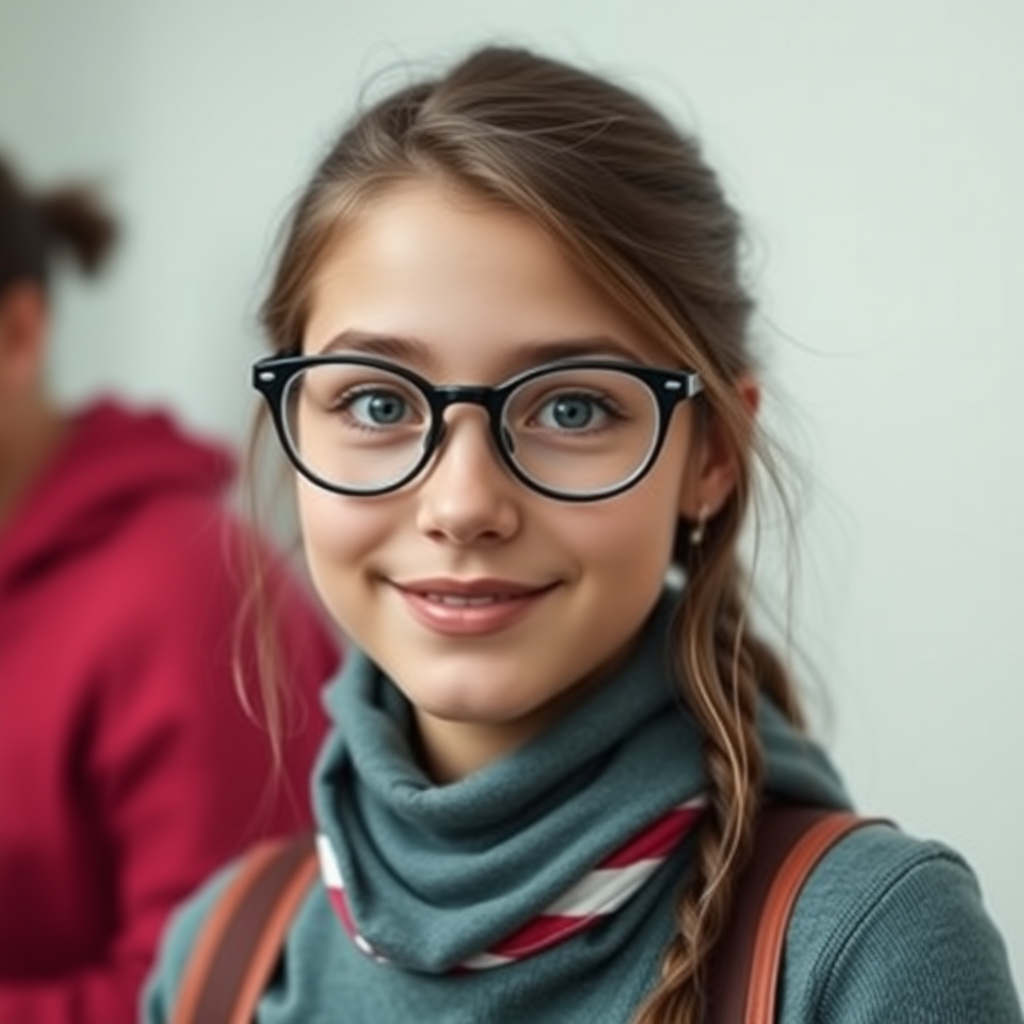 cute nerdy girl