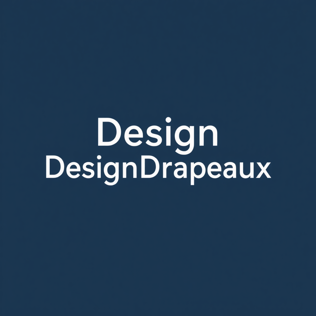 make a logo for a brand that is called design drapeaux, make it have the sentence "DesignDrapeaux" in it