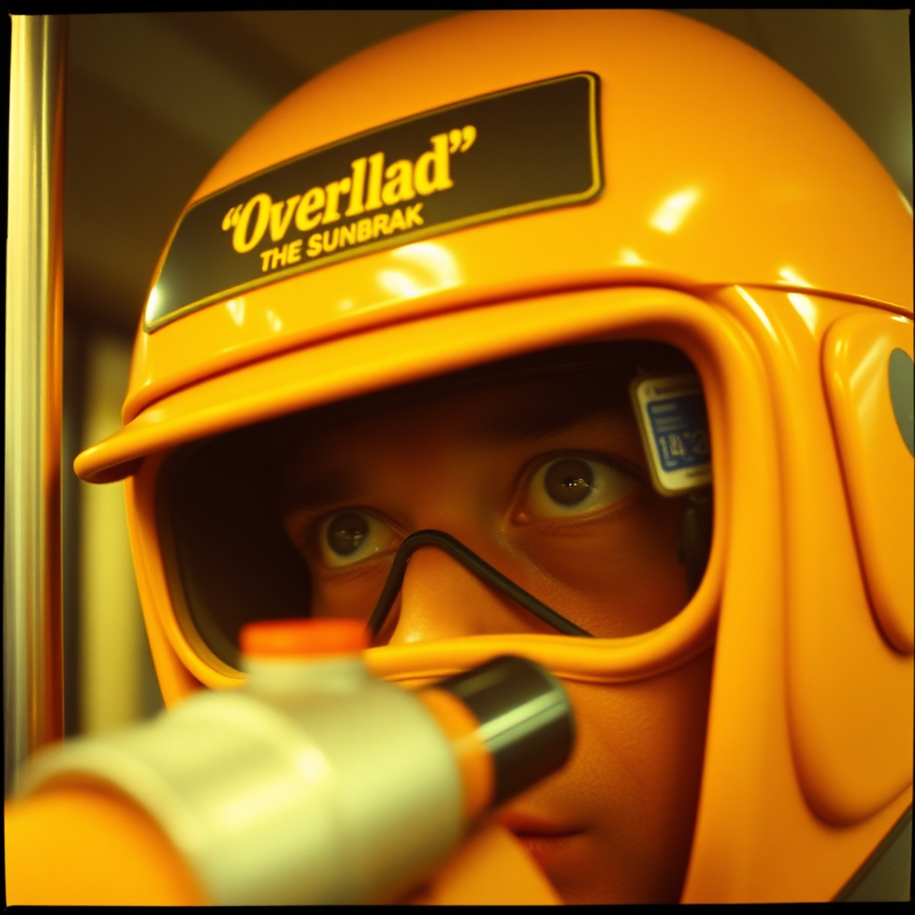 highly detailed Kodachrome color real photograph from 1974 of The trucker's eyes read: 'Overload'
And out on the subway
Rael, Imperial Aerosol Kid
Exits into daylight, spraygun hid