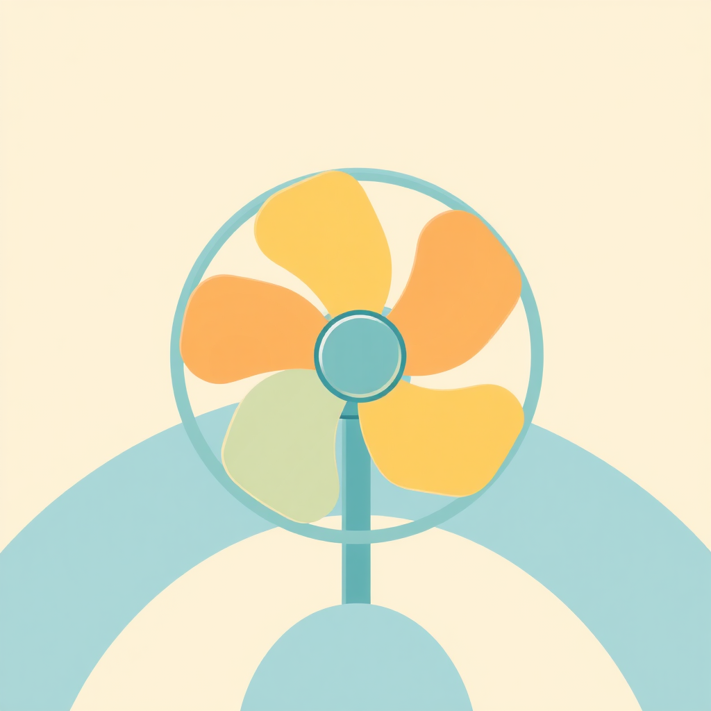 flat icon of a fan