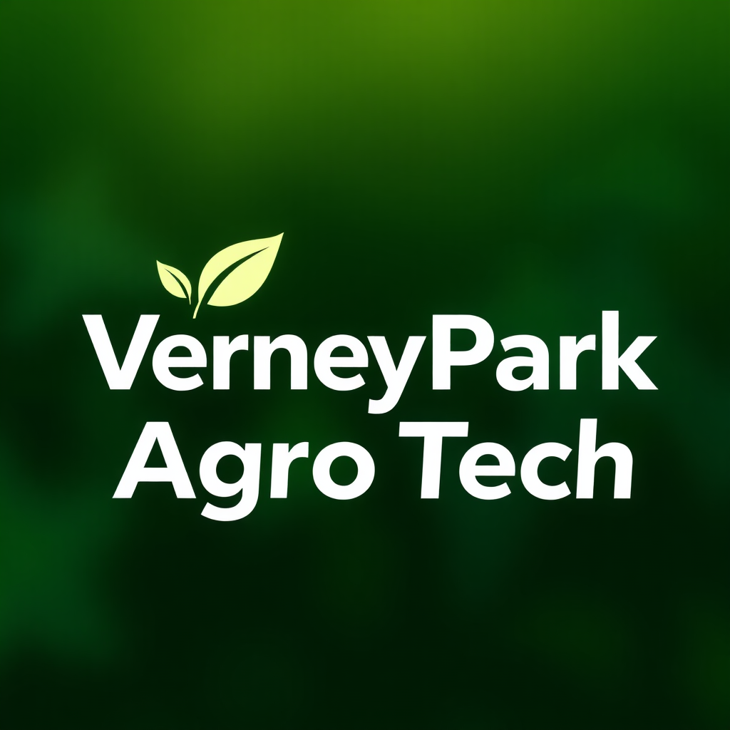 To create a visually striking and memorable logo for "VerneyPark-AgroTech," the design should reflect innovation, sustainability, and the forward-thinking nature of agricultural technology. The logo should evoke a sense of growth, connection with nature, and cutting-edge solutions.

Incorporating natural elements like leaves, crops, or a subtle depiction of the earth can symbolize the agricultural focus, while sleek, modern lines or abstract shapes can highlight the technology aspect. The typography should be clean and contemporary, with "VerneyPark" standing strong and distinguished, while "AgroTech" can be presented in a way that reflects innovation—perhaps with a futuristic font or stylized design.

A color palette inspired by nature, such as earthy greens, blues, or rich browns, can create a connection to the agricultural world, balanced with a hint of metallic or tech-inspired hues to convey modernity and innovation. The overall logo should merge the concepts of tradition and technology, representing VerneyPark-AgroTech’s role in revolutionizing agriculture while staying rooted in the environment.