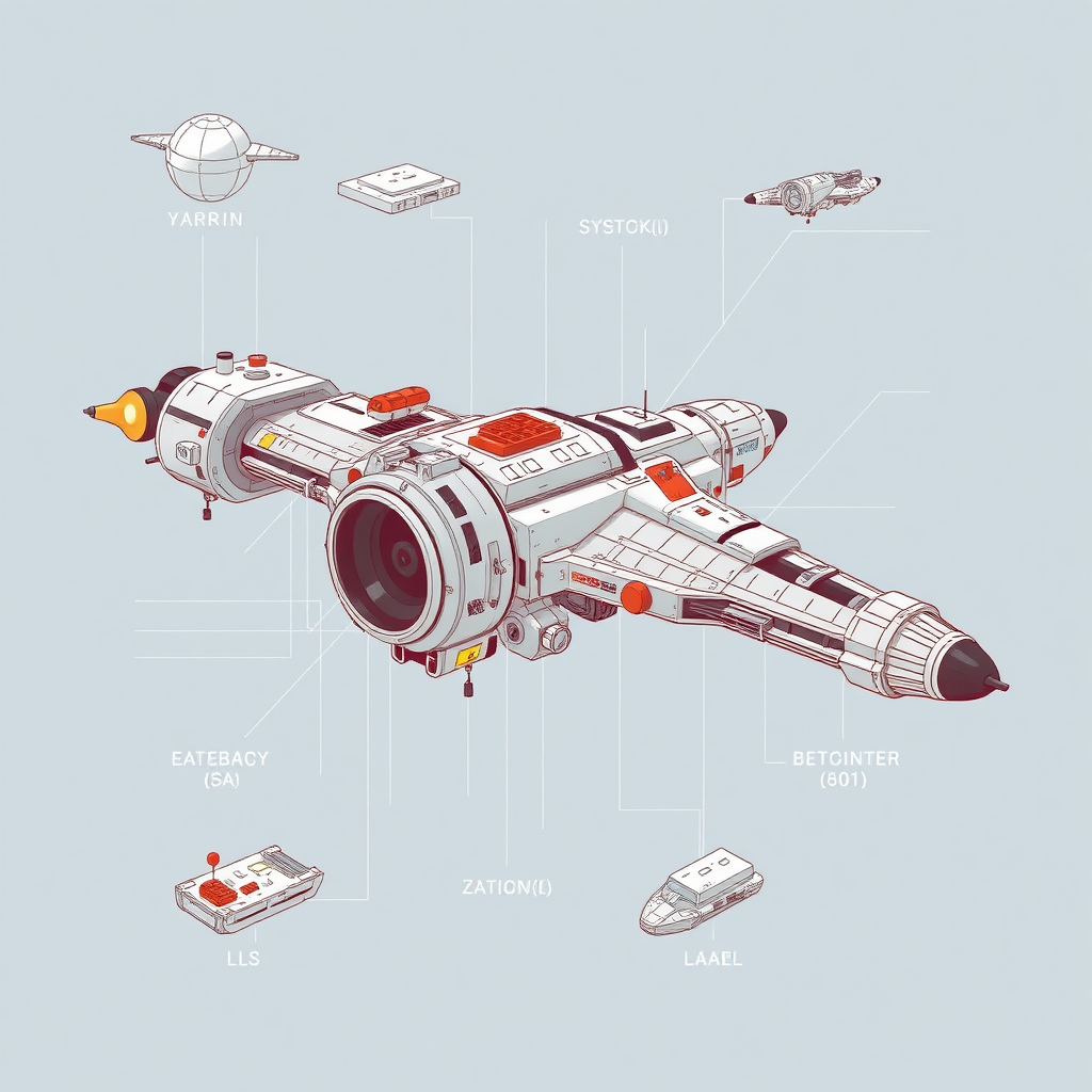 Spacecraft schematic