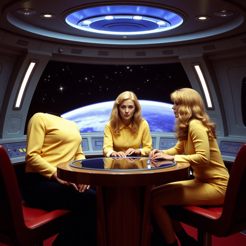 abba on the bridge of the starship enterprise