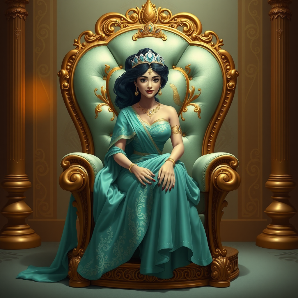 Lady Jasmine Sitting on her throne