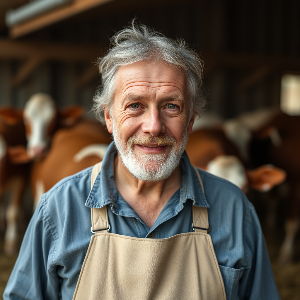 dairy farmer, Danish, middle-aged