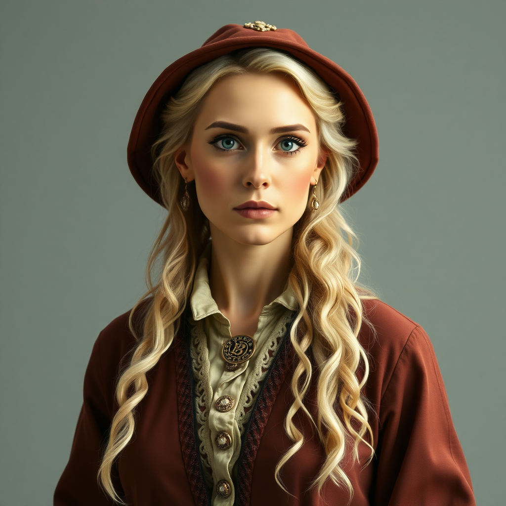 Albus Dumbledore in women's clothing.