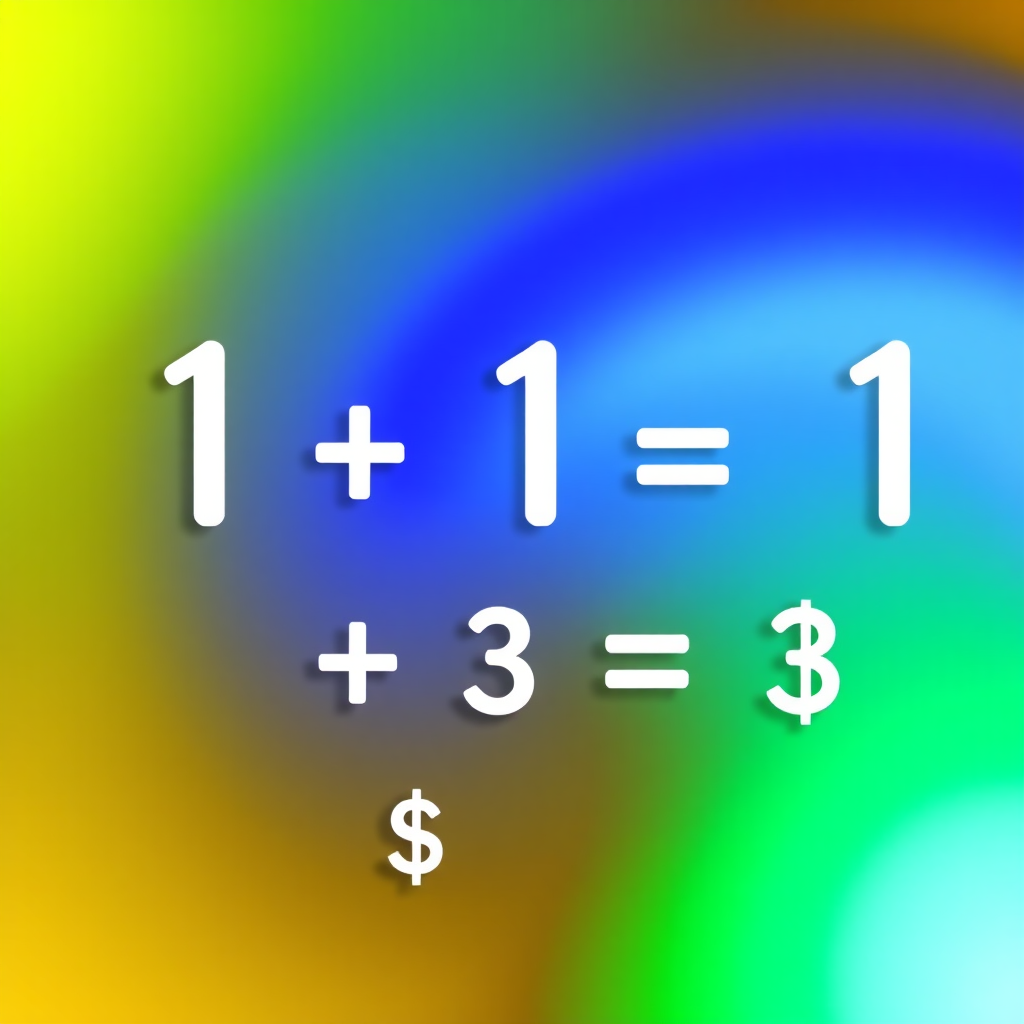 1 + 1 + 1 = 3 * 3 = §§$"!