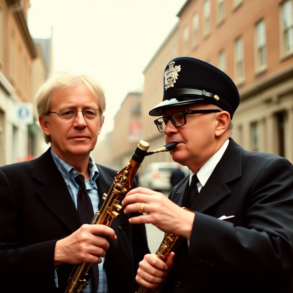 stewart copeland (the police) and aaron copland (composer of fanfare for the common man)