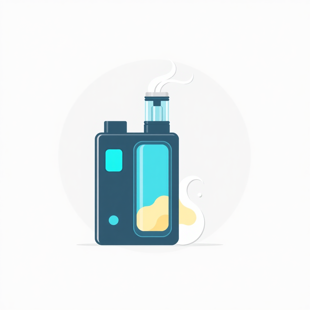 flat icon of vape device