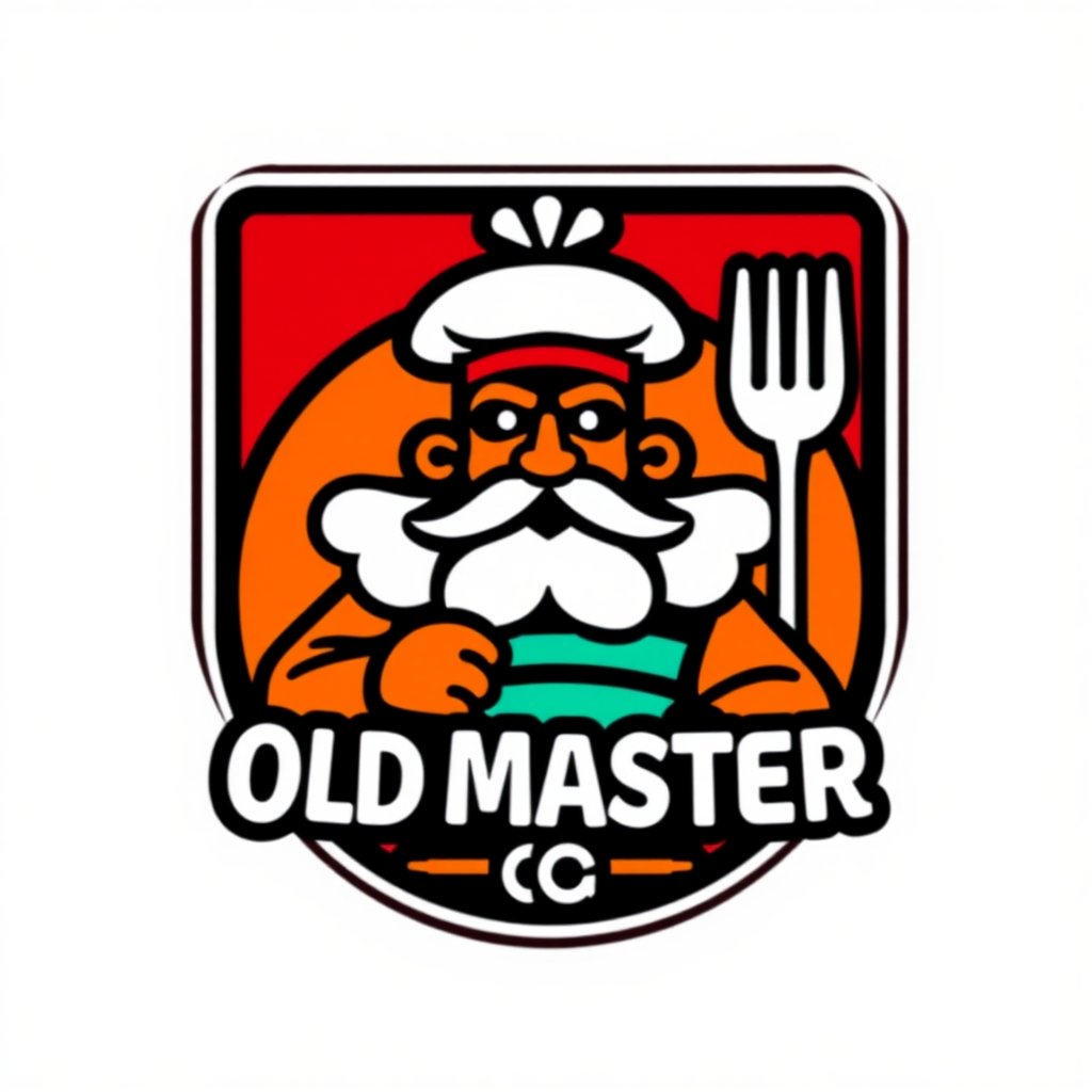 Fast food restaurant logo  
Old Master Q