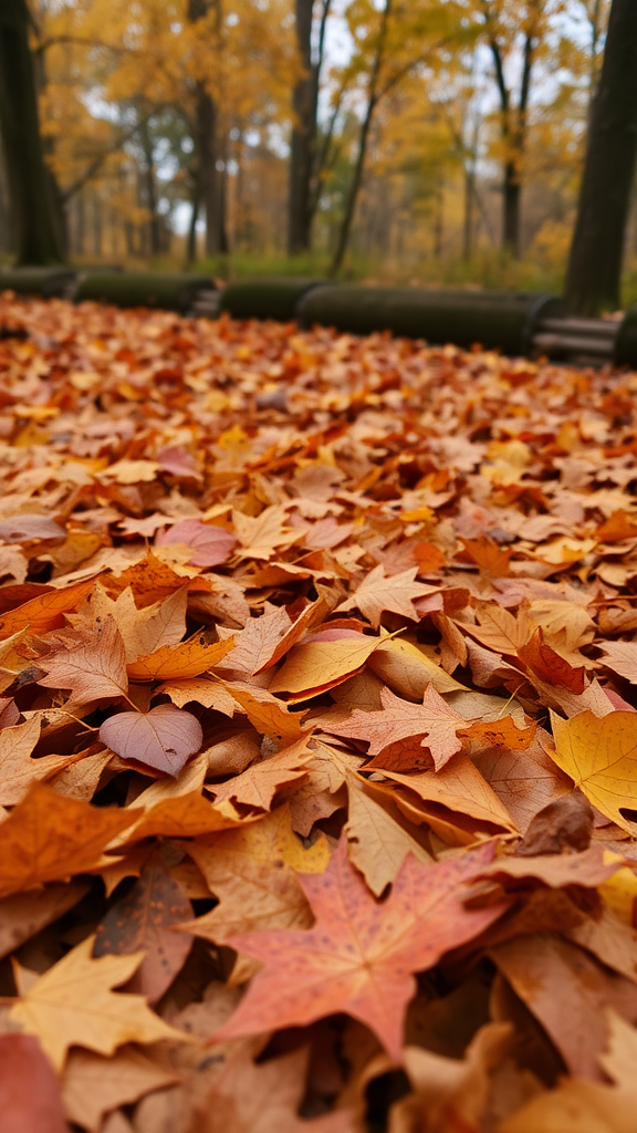 Fallen autumn leaves