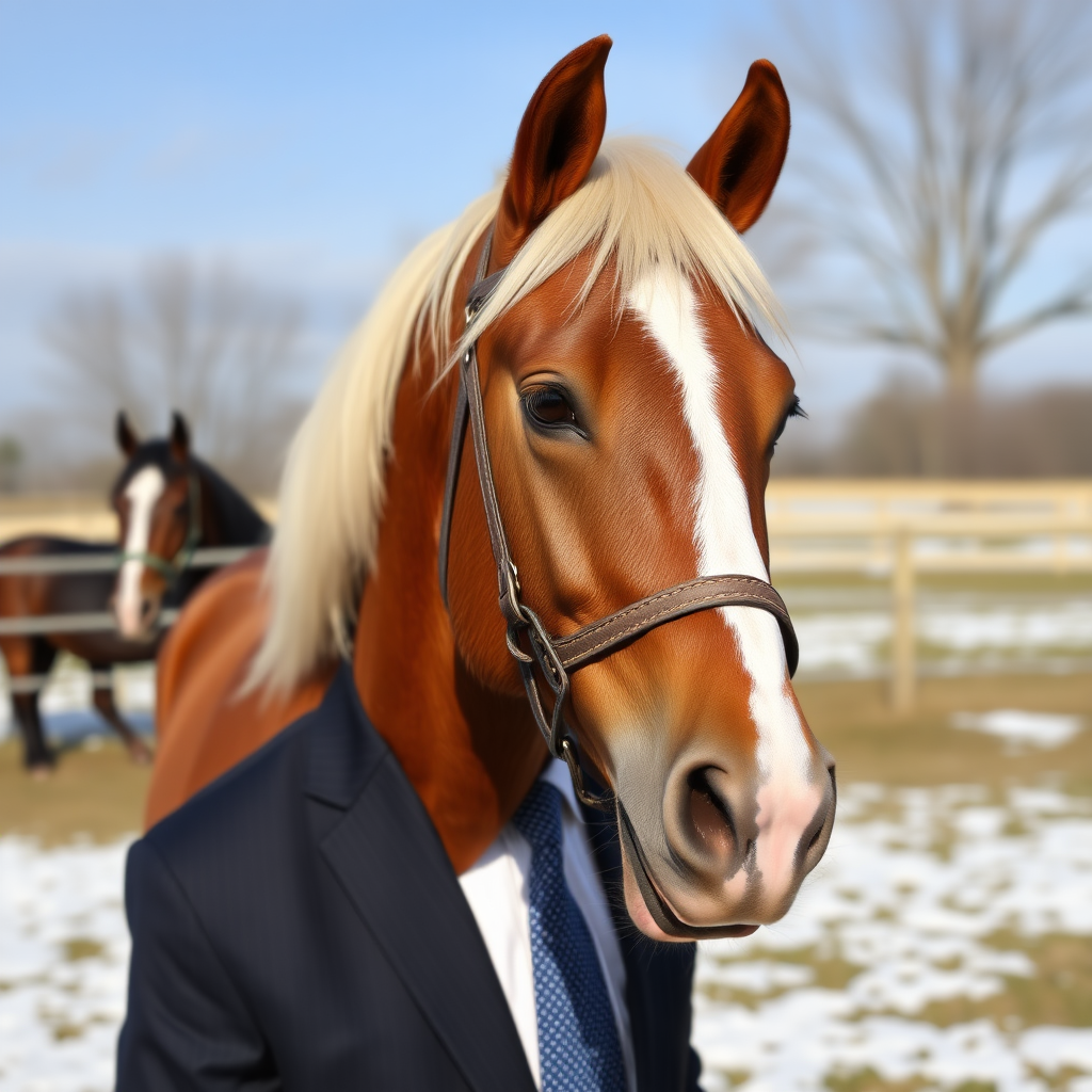 A horse is fucking Joe Biden.