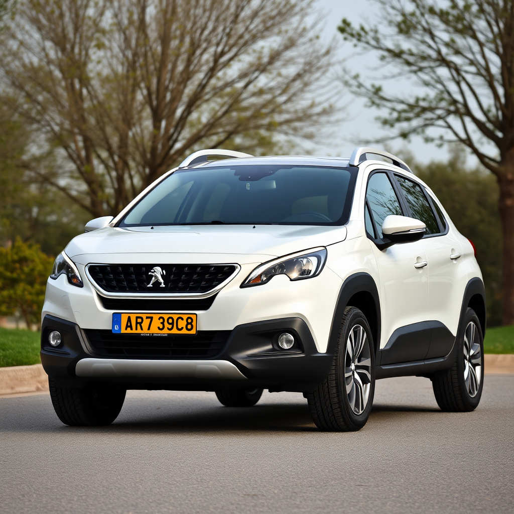 new peugeot 2008, with Antioco license plate