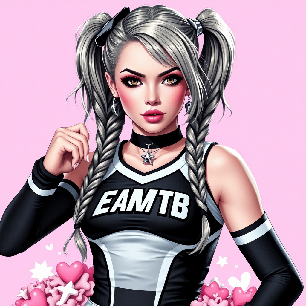 Juliet Starling is a goth and cheerleader of Santa Romero High. She has a very confident and seductive expression while posing for her team.  
Kiss and Love