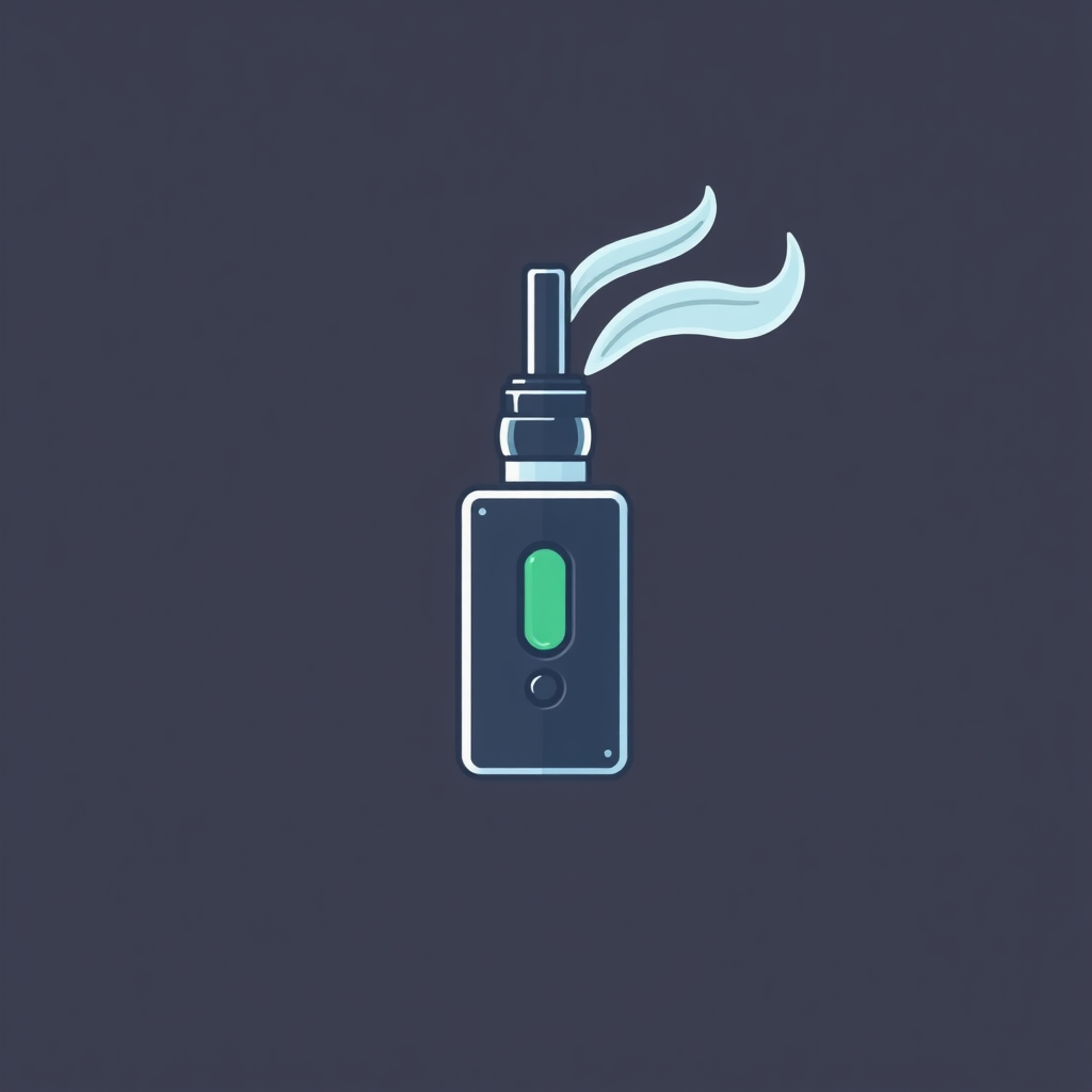 flat icon of vape device