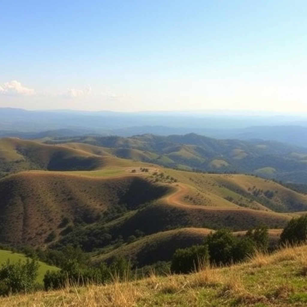 hilly countryside of Marmilla