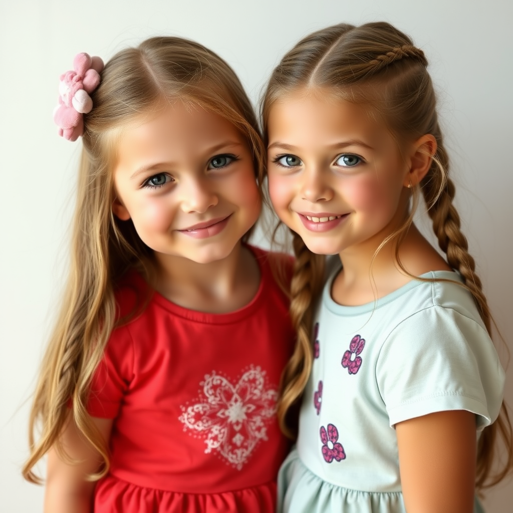 Beautiful cute little preteen girls