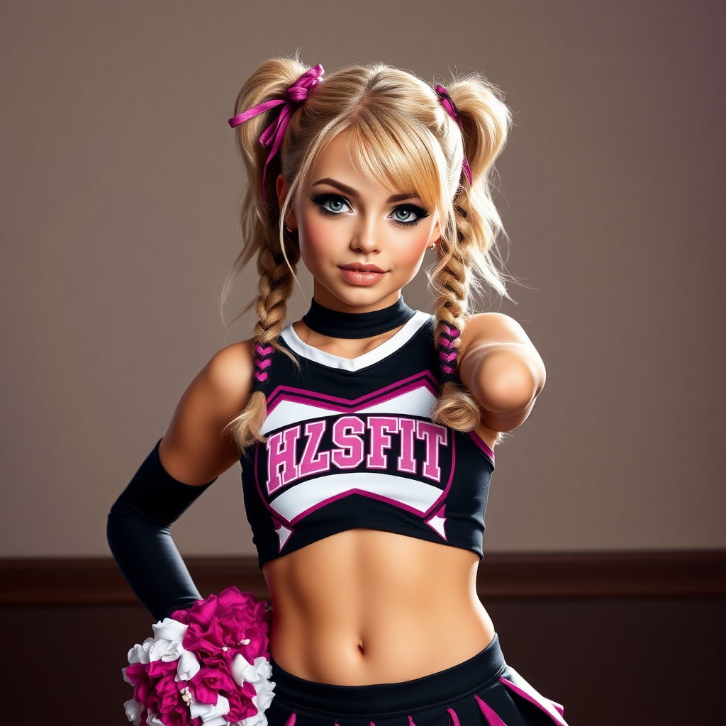 Juliet Starling is a little goth and cheerleader of Santa Romero High. She has a very confident and seductive expression while posing for her team.  
Kiss and Love