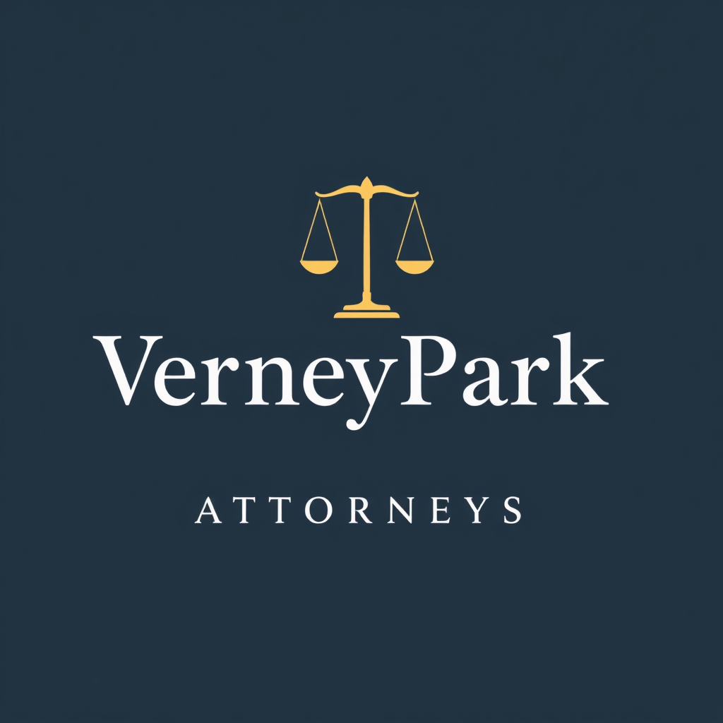 To design a captivating logo for "VerneyPark Attorneys," the focus should be on creating a visual identity that reflects professionalism, trust, and sophistication. The logo should embody the qualities of a reputable law firm while conveying a sense of strength, reliability, and elegance.

Consider incorporating symbols that evoke the legal field, such as a balanced scale or a shield, subtly integrated to represent justice and protection. The typography should be sleek, modern, and refined, with a font that communicates both authority and approachability. A neutral or classic color palette—perhaps deep navy, rich gray, or a muted gold—can add to the sense of prestige and timelessness.

"VerneyPark" can stand out as a unified wordmark, with "Attorneys" placed below or beside it in a complementary but slightly understated font, allowing the firm’s name to take center stage. The overall design should strike a balance between tradition and contemporary style, ensuring it feels modern yet established, instilling confidence in clients and partners alike.