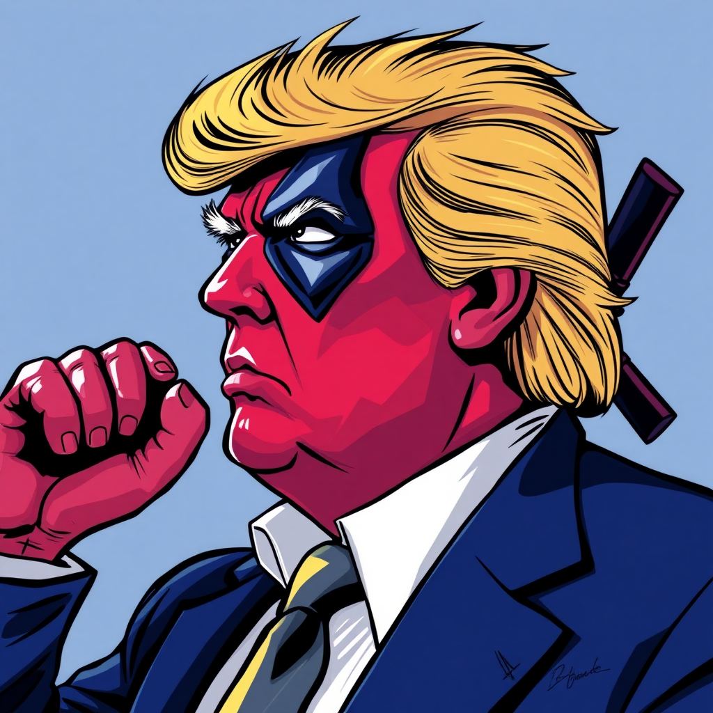 Donald Trump as Deadpool