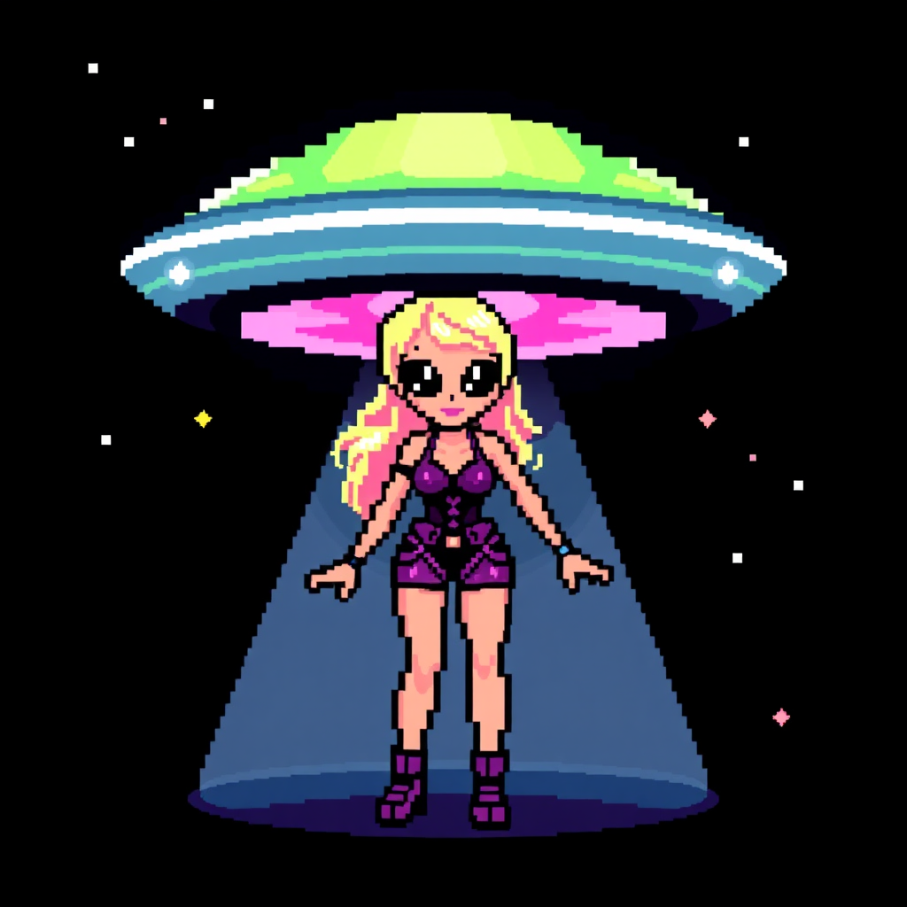 pixel alien abduction britney spears