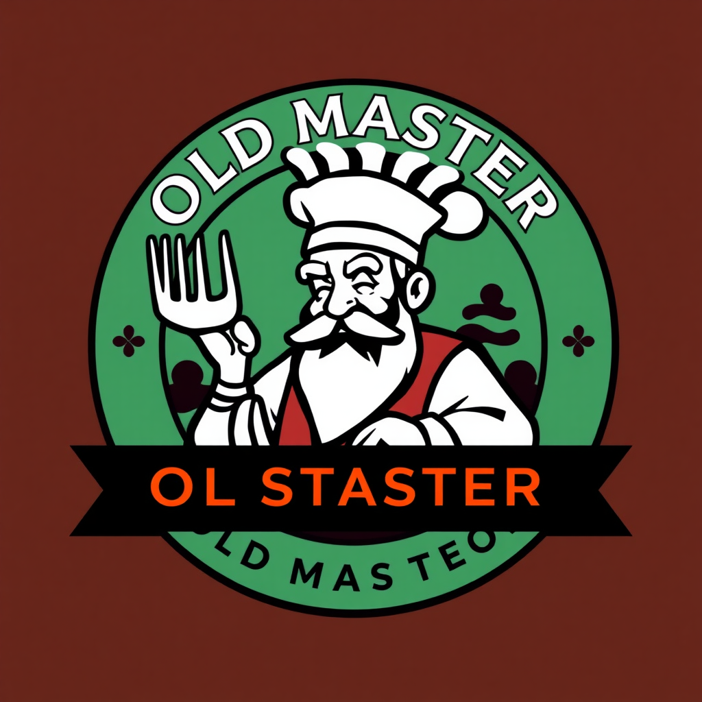 Fast food restaurant logo  
Old Master Q