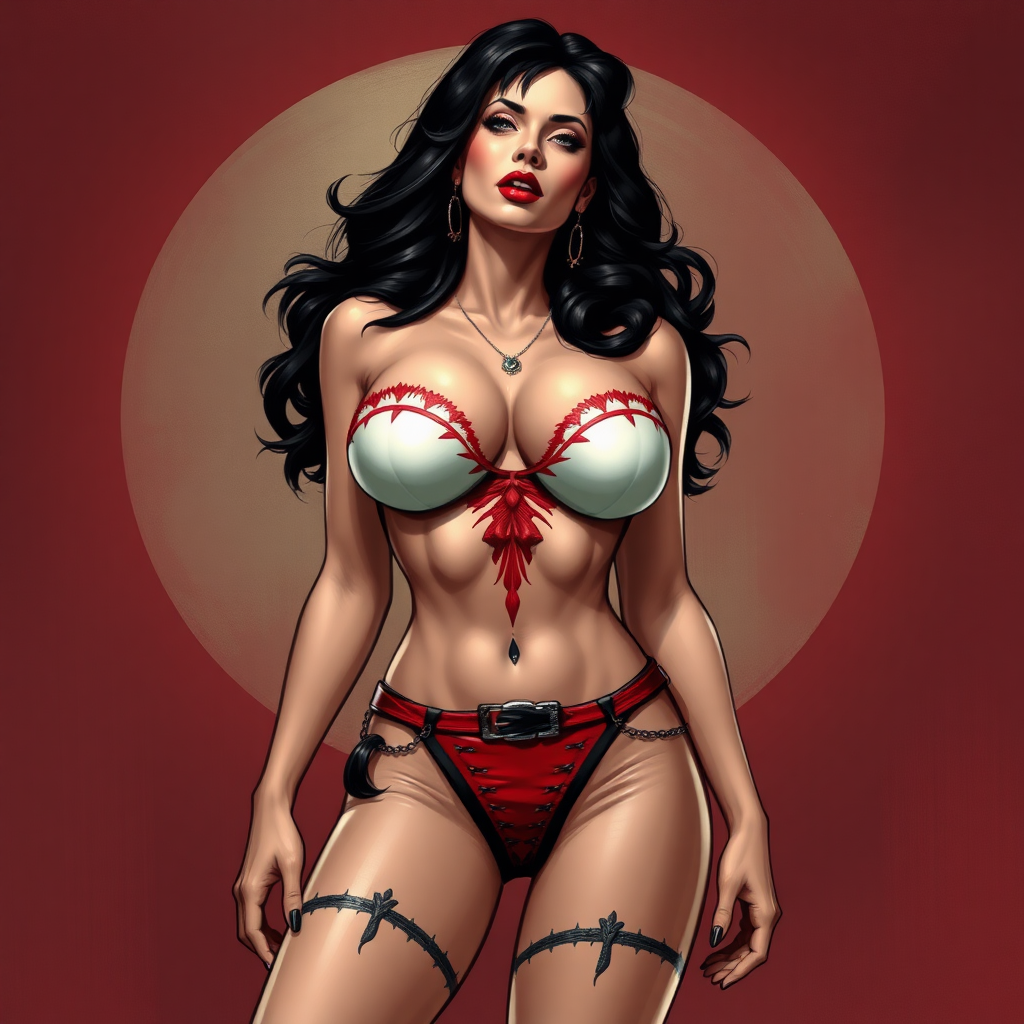 Vampirella ripped bodice