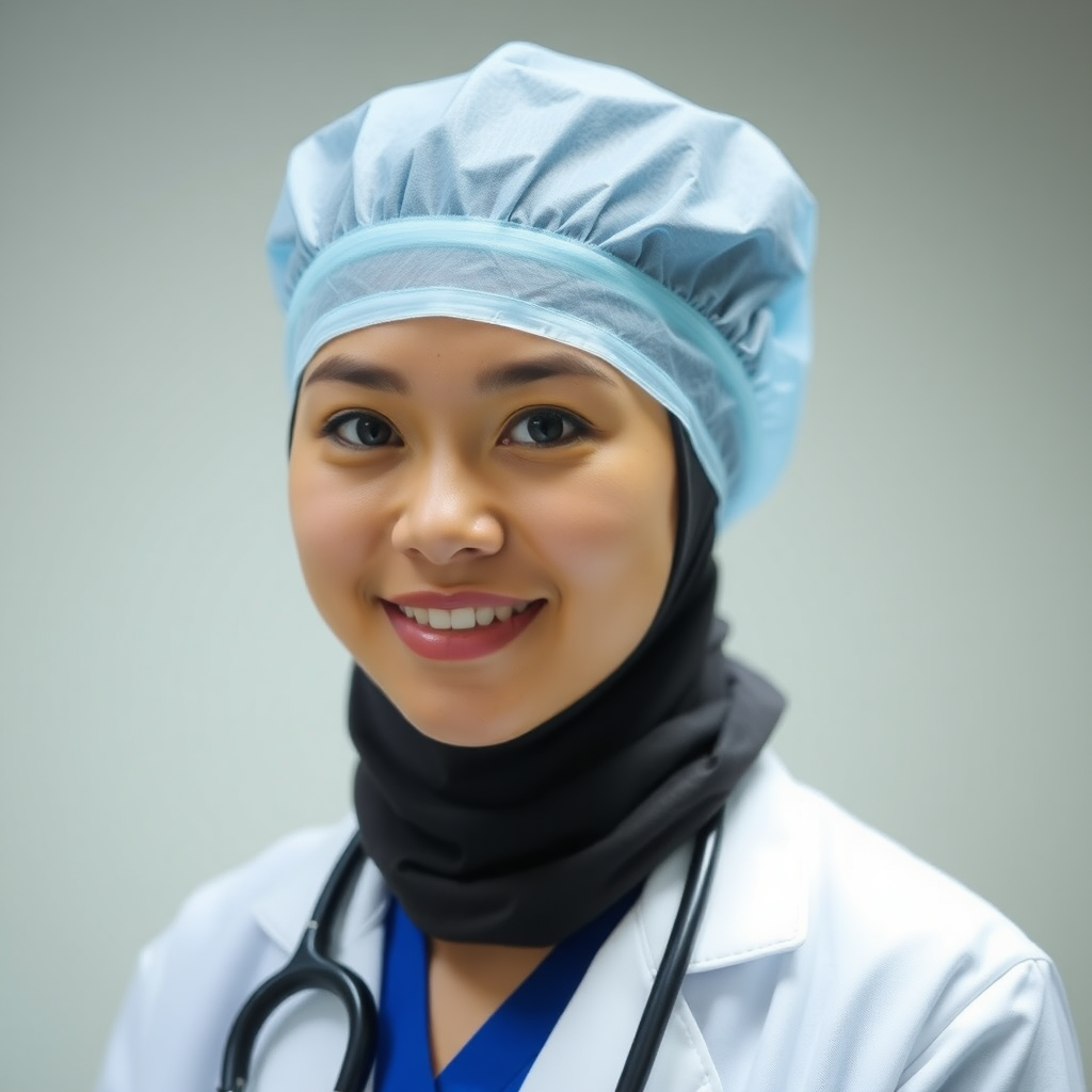 Suthimon Thumtecho, woman, cute, doctor, mouthcap on forehead