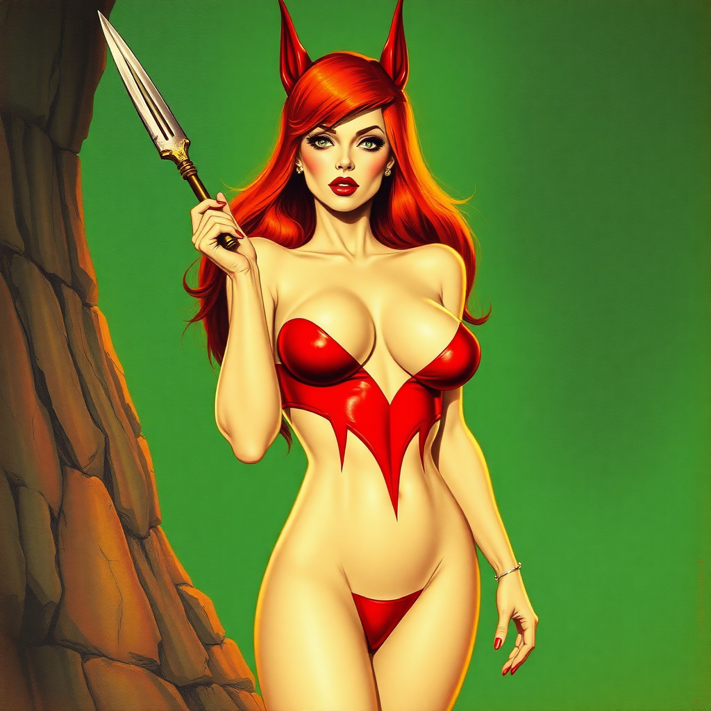 Imagine: if Frank Frazetta had originally painted Jessica Rabbit for adult comics.