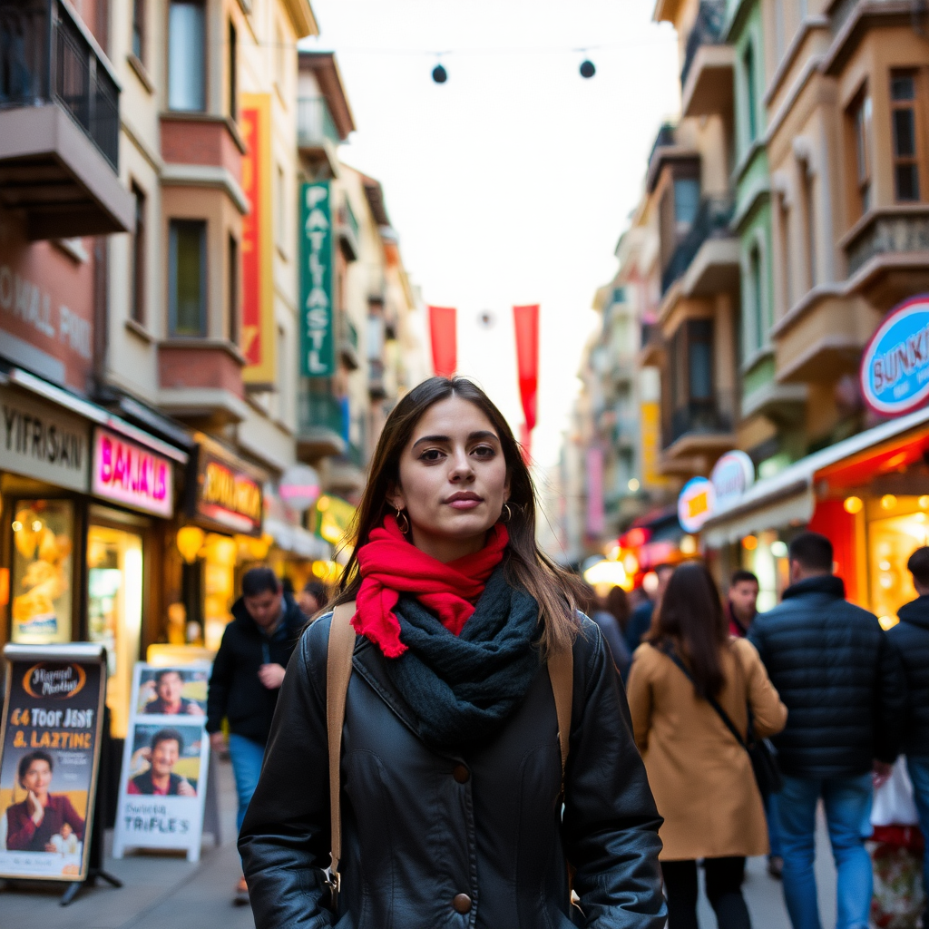 Hazal Kaya, walking street