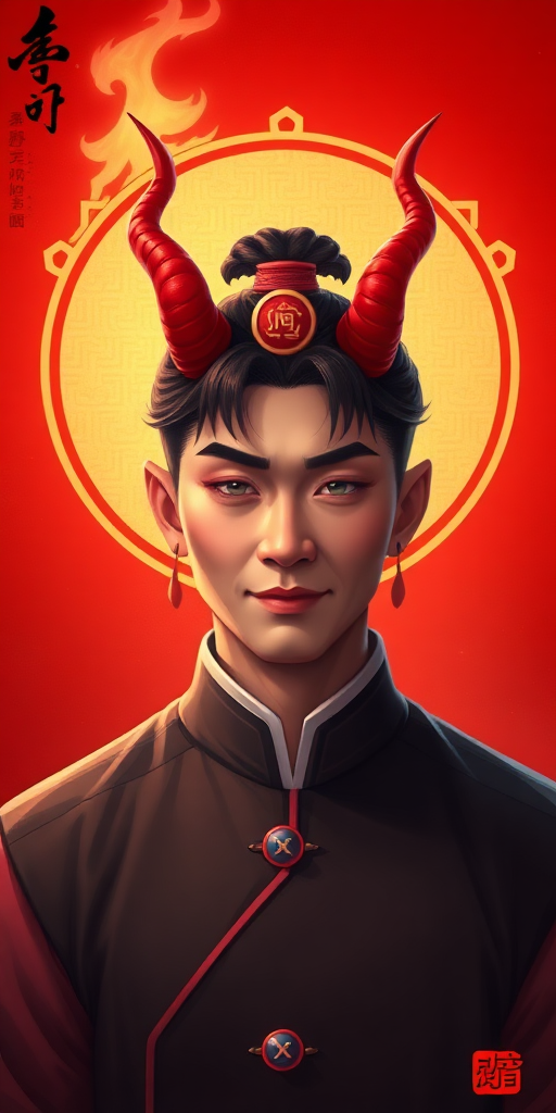 Xi with devil horns