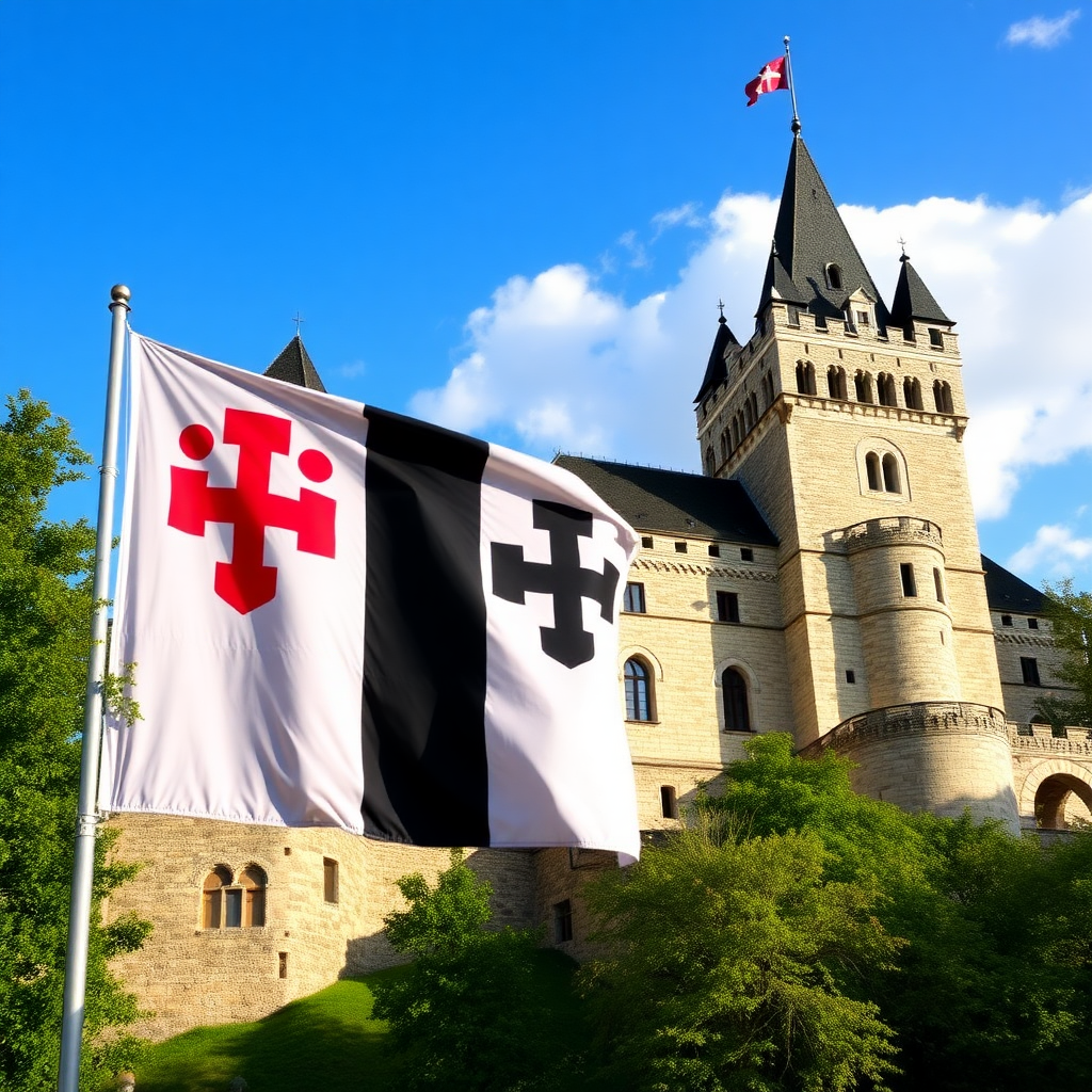 The flag of Hohenzollern Castle