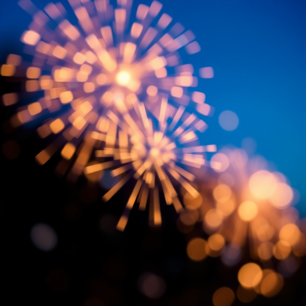 fractal bokeh fireworks