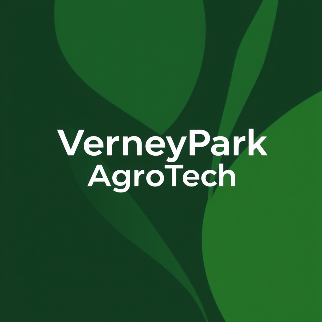 To create a visually striking and memorable logo for "VerneyPark-AgroTech," the design should reflect innovation, sustainability, and the forward-thinking nature of agricultural technology. The logo should evoke a sense of growth, connection with nature, and cutting-edge solutions.

Incorporating natural elements like leaves, crops, or a subtle depiction of the earth can symbolize the agricultural focus, while sleek, modern lines or abstract shapes can highlight the technology aspect. The typography should be clean and contemporary, with "VerneyPark" standing strong and distinguished, while "AgroTech" can be presented in a way that reflects innovation—perhaps with a futuristic font or stylized design.

A color palette inspired by nature, such as earthy greens, blues, or rich browns, can create a connection to the agricultural world, balanced with a hint of metallic or tech-inspired hues to convey modernity and innovation. The overall logo should merge the concepts of tradition and technology, representing VerneyPark-AgroTech’s role in revolutionizing agriculture while staying rooted in the environment.