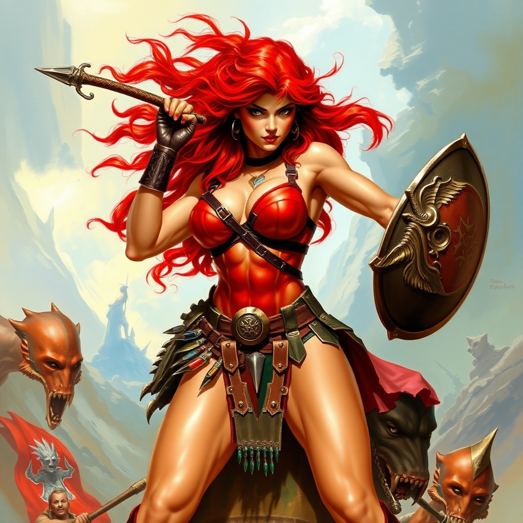 Imagine: if Frank Frazetta had originally painted Red Sonja