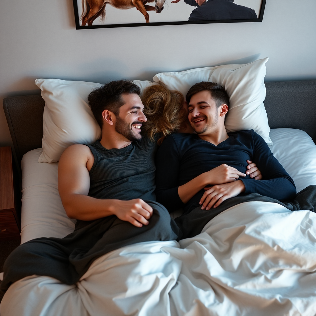 couple enjoying time in bed