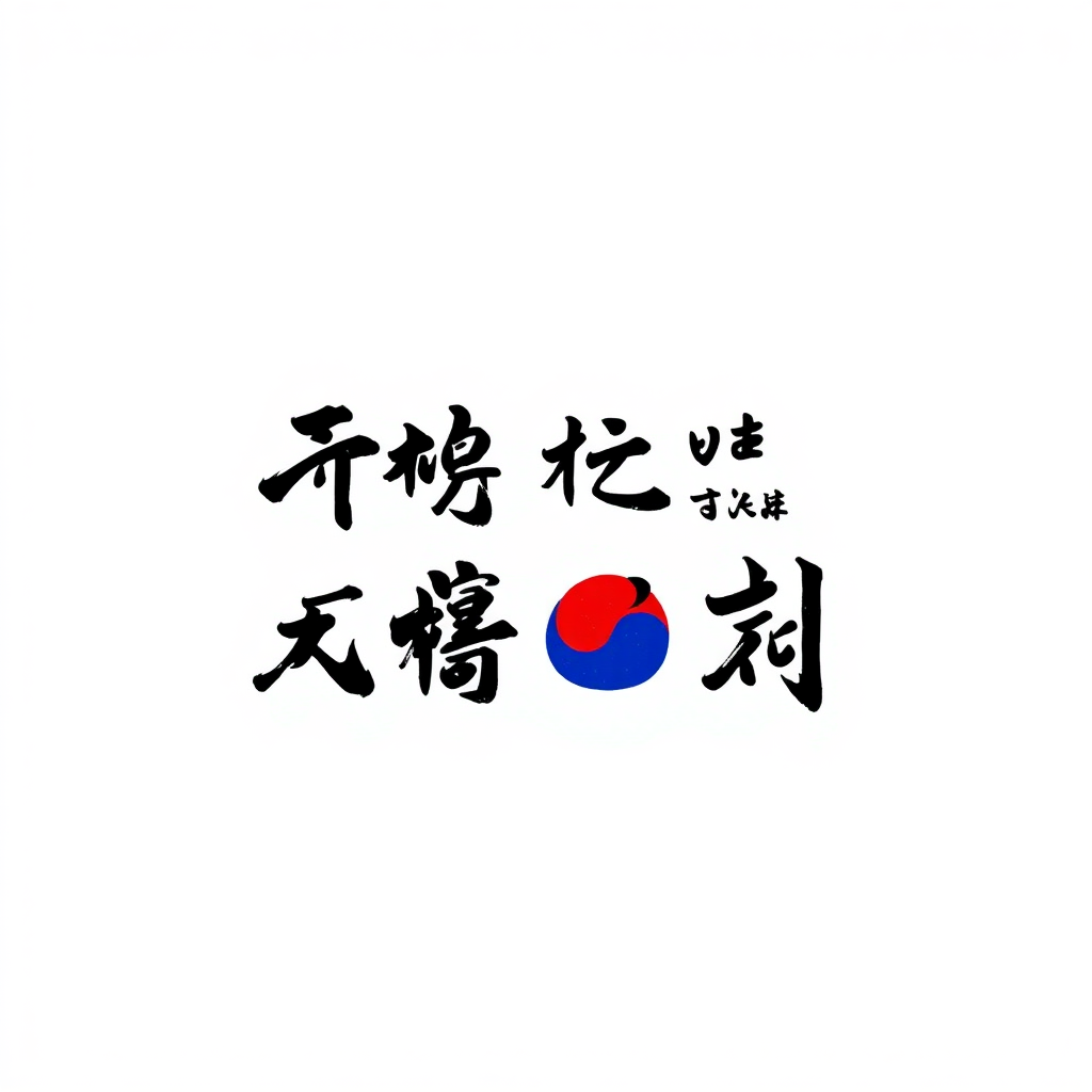 "Long live the Republic of Korea" in calligraphy.