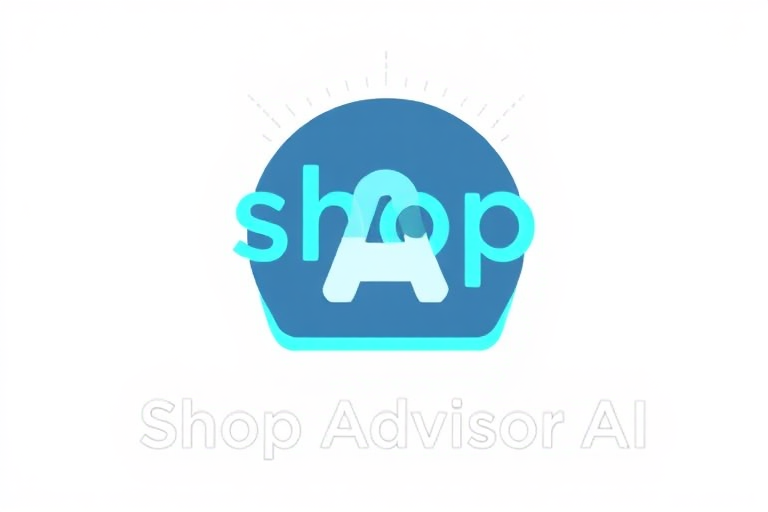 A logo for shop repair software called "Shop Advisor AI"