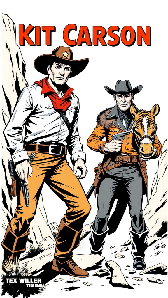 Comic KIT CARSON. TEX WILLER AND TiGER