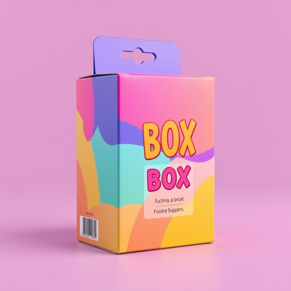 Unique Box Packaging Design. 3d Animation. Vibrant