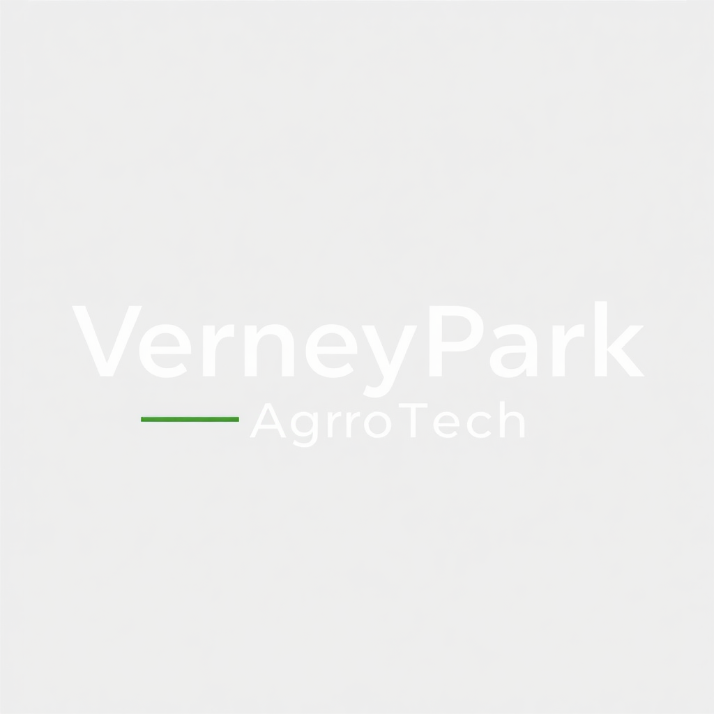 To create a visually striking and memorable logo for "VerneyPark-AgroTech," the design should reflect innovation, sustainability, and the forward-thinking nature of agricultural technology. The logo should evoke a sense of growth, connection with nature, and cutting-edge solutions.

Incorporating natural elements like leaves, crops, or a subtle depiction of the earth can symbolize the agricultural focus, while sleek, modern lines or abstract shapes can highlight the technology aspect. The typography should be clean and contemporary, with "VerneyPark" standing strong and distinguished, while "AgroTech" can be presented in a way that reflects innovation—perhaps with a futuristic font or stylized design.

A color palette inspired by nature, such as earthy greens, blues, or rich browns, can create a connection to the agricultural world, balanced with a hint of metallic or tech-inspired hues to convey modernity and innovation. The overall logo should merge the concepts of tradition and technology, representing VerneyPark-AgroTech’s role in revolutionizing agriculture while staying rooted in the environment.