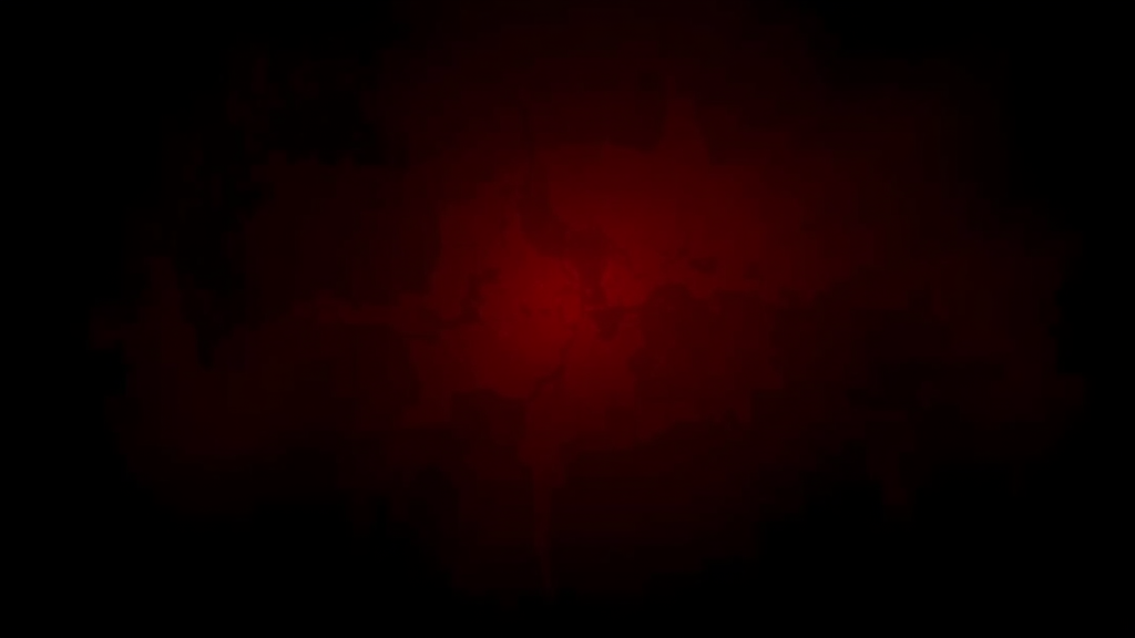 Create a YouTube thumbnail (1024x576) with a gradient background of blood-red fading into black. Add subtle textures like cracks or shadowy patterns to enhance the eerie atmosphere. Use soft lighting to add depth while keeping most of the scene dark. The overall design should convey a sense of psychological horror, with a clean and modern font in the top corner for the title.