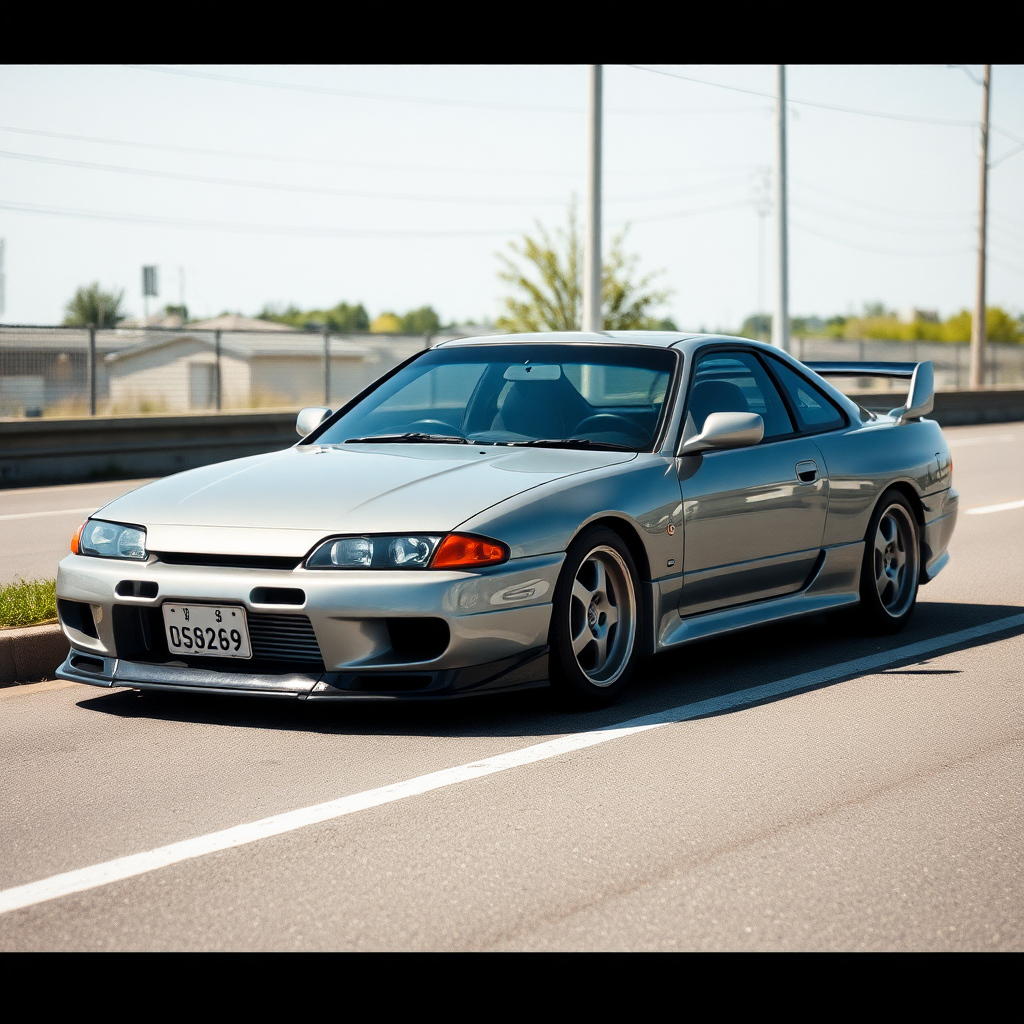 Nissan Silvia S14 the car is parked on the side of the road, inspired by Taiyō Matsumoto, tumblr, restomod, nd4, c4