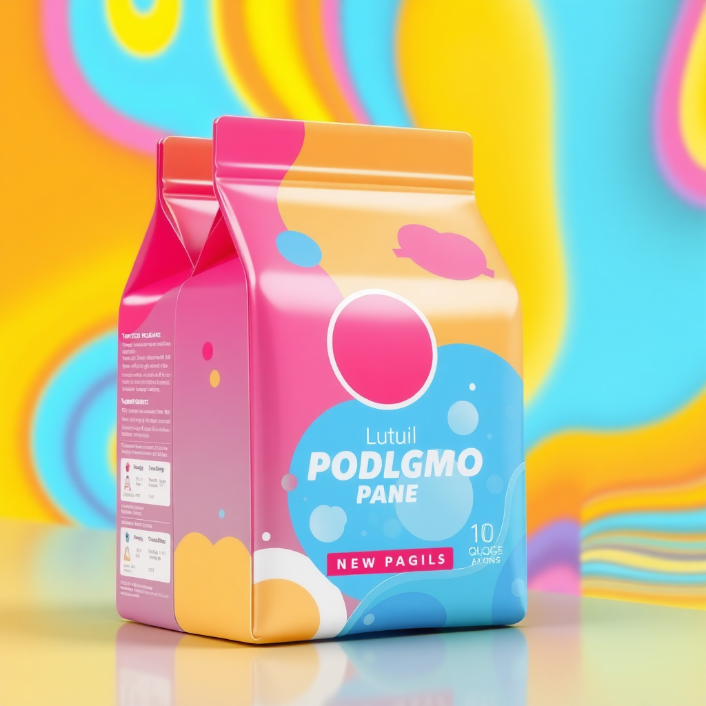 Innovative Packaging Design.  3D Animation. Vibrant